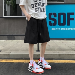 激光打孔网眼透气短裤男款夏季薄款凉感速干运动裤子徒步登山中裤图片