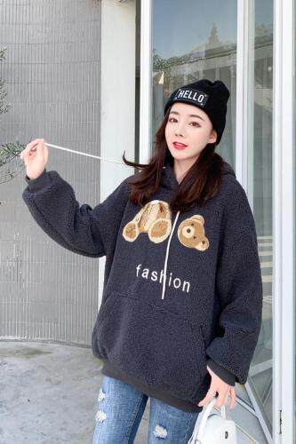 冬季颗粒绒卫衣，女装卫衣/绒衫，艾伊贝雪