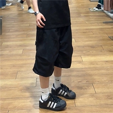 2024年夏季新款港风美式vibe潮流百搭打褶弯刀七分裤男DK826-P43，男装牛仔裤，星座313A(原308A-2)