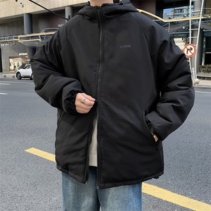 美式冲锋衣外套棉服男连帽宽松户外大码登山防水机能棉M0315-P88图片