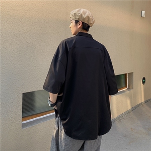 冰丝短袖衬衫男夏季痞帅D325D01特P33图片