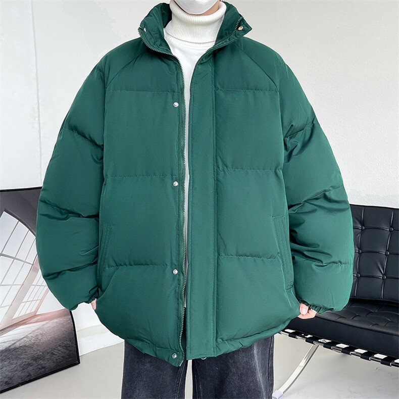 冬季立领加厚棉衣男士纯色棉服情侣款棉袄青年潮A266-MF365-P70,男装棉衣,电商A266