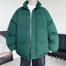 冬季立领加厚棉衣男士纯色棉服情侣款棉袄青年潮A266-MF365-P70，男装棉衣，电商A266