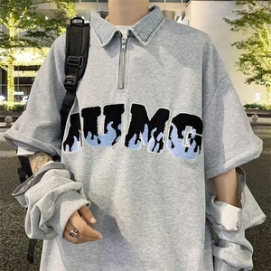 男秋季新款卫衣套头毛巾绣牛仔领（袖子可拆卸）GW30P40图片