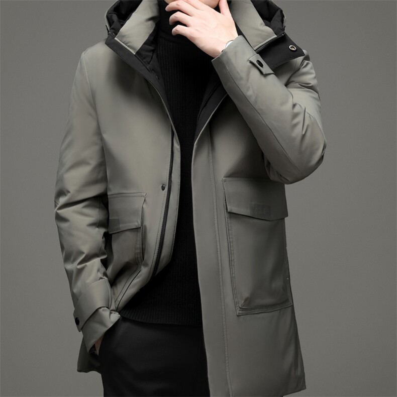 冬季新款中年男时尚外套羽绒服连帽上衣爸爸装YYYR3019-P295，男装羽绒服，电商B212（原钱塘6029）