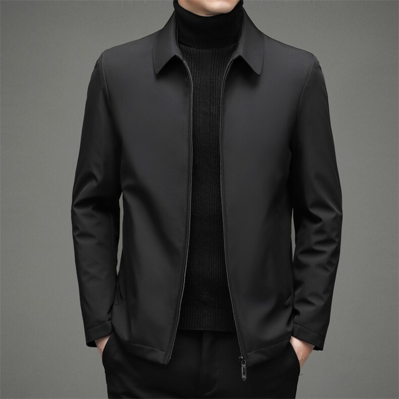 DZF01钱塘2020-3冬季厚款商务休闲简约中年男士羽绒服货稳P165图片
