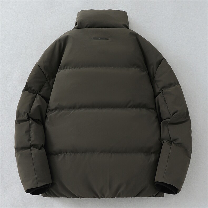 立领机车皮衣羽绒服2024年冬季新款加厚情侣款PU皮保暖外套1001,男装皮衣,电商A234