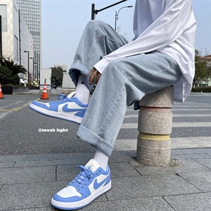 主推！四季新款牛仔裤宽松休闲男女长裤 X715  KZ012-P39控58图片