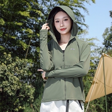 锦纶原纱防晒衣夏季黑胶帽檐UPF100+防紫外线冰感防晒服F067-P35，男装防晒衣，星座1403A