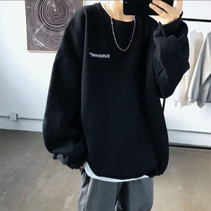 W33 情侣印花圆领秋冬卫衣 常规P28 加绒P38 S-5XL 支持定制图片