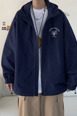 港风秋款宽松高品质连帽防水夹克F55P65控88，男装夹克，电商A247
