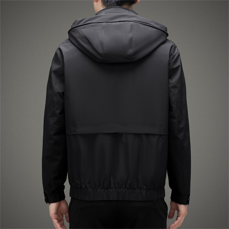 BAMJ-8918钱塘2020-2中年男士冬季厚款商务休闲有帽羽绒服P220,男装羽绒服,钱塘207-2