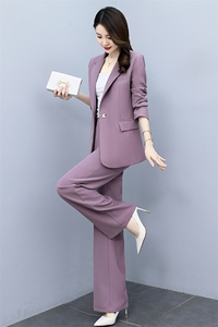 职业西装套装女2024春秋新款休闲时尚气质女神范干练工作服两件套图片