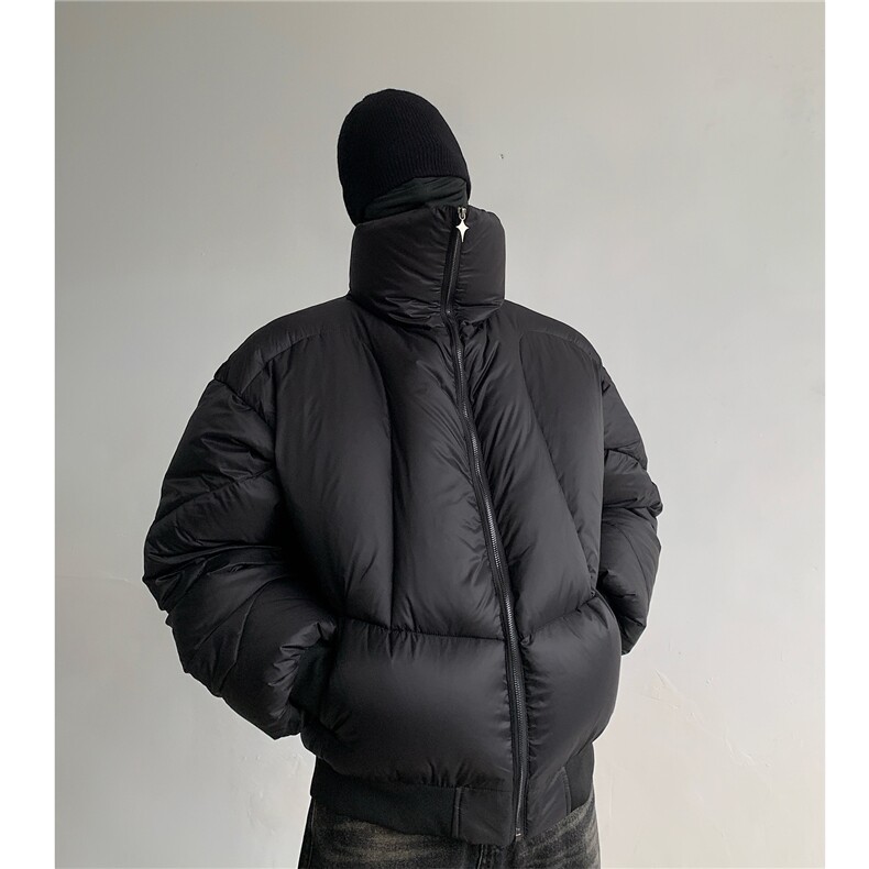 美式短款cleanfit十字星盔甲羽绒棉服面包服立领外套男H1032P128,男装棉衣,电商A341