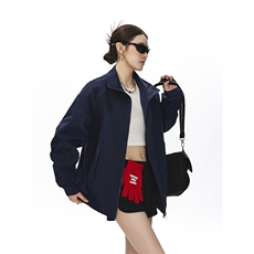 美式罗纹拼接袖子褶皱大码M-5XL教练夹克女JK78056P69控105，女装短外套，星座226-1