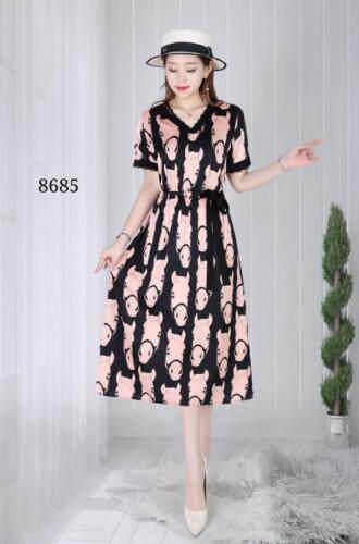 现货！夏季新款碎花雪纺连衣裙，女装连衣裙，时尚蜜码&佳人