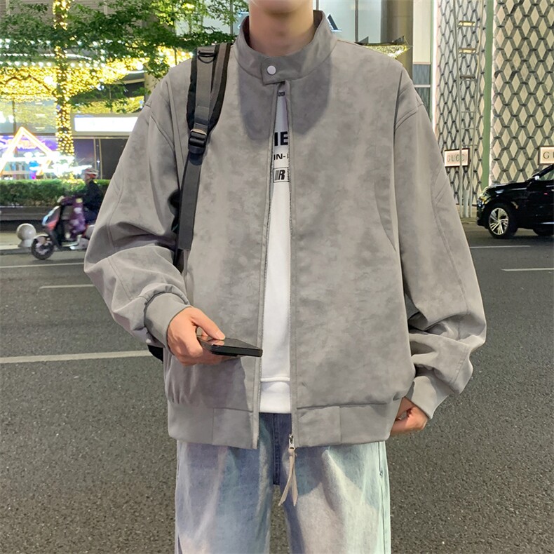夜景机动皮衣扎染防水立领皮夹克男士休闲皮外套A406JK2550P88,男装夹克,星座309（原A406）