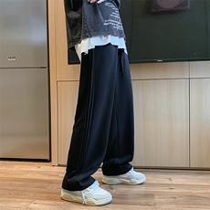 K188-P43美式加绒加厚条纹宽松休闲长裤，男装休闲裤，星座1501-1
