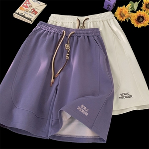 现货主推短裤休闲垂感裤子夏季五分裤潮牌416B-1-DK362-特P28限48图片