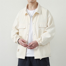 夹克男潮流翻领时尚春秋韩版帅气青年百搭外套男士WY7233-P75，男装夹克，星座1105-3