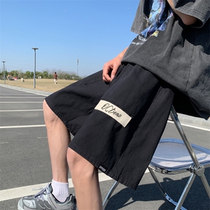 夏季宽松直筒潮牌五分裤日系潮流休闲中裤工装短裤男 K6616-P30图片