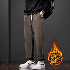 特批宽松直筒休闲裤男士新款秋冬季加厚百搭长裤J830-P40/加绒P50，男装卫衣，星座509