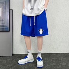HD74167-P22华夫格短裤男大码宽松五分裤男直筒中裤，男装休闲裤，电商A040