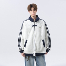 加绒加厚-高品质-拼接条纹设计感外套男cp122jr-特p55，女装短外套，电商B371