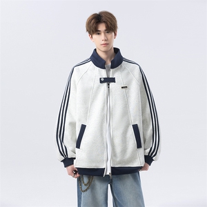 加绒加厚-高品质-拼接条纹设计感外套男 cp122jr-特p55图片