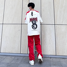 多巴胺水洗高街vibe直筒宽松阔腿五色牛仔裤NZ2310-P55控78，男装牛仔裤，星座1002-1
