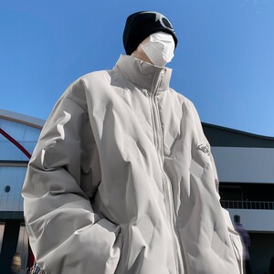 2024新款男女小牛津防水简约棉袄棉服气质慵懒百搭情侣棉服Y137图片
