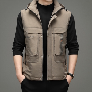 新款2023冬季商务休闲羽绒服中年男士立领马甲外套男ZS22101-P190图片