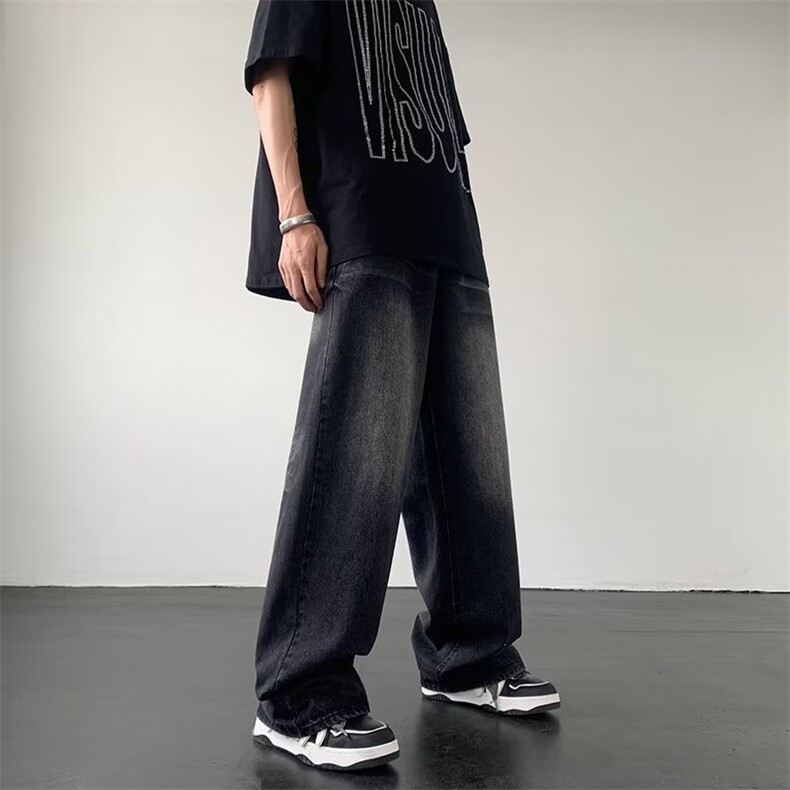 美式牛仔裤男春秋新款休闲直筒裤X12P45,男装牛仔裤,星座1116-2