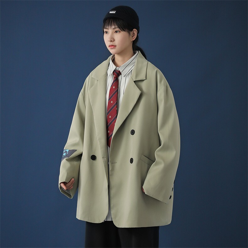 2020年秋冬新款贴布印花男女宽松便西外套已注册DS-B293-Y759-P85,男装西服,电商A306