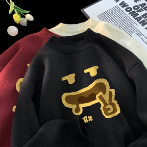高质量！秋冬季半高领毛衣男士加绒加厚线衣针织衫男DMY548-特P38图片