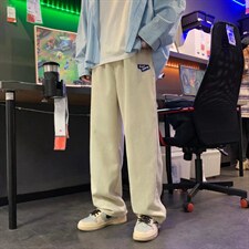 男春秋灯芯绒直筒休闲裤K1937P32图片