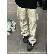 【有货】杏色扎染大口袋速干工装裤美式高街裤子宽松G73LL-特P48，男装工装外套，星座1007（原301D）