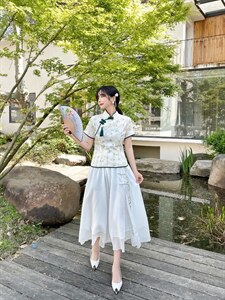 【现货】两件套旗袍图片