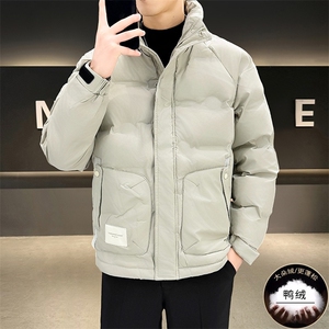 立领拼接羽绒服男士2026冬季新款帅气轻薄外套高品质男装 YR8863图片