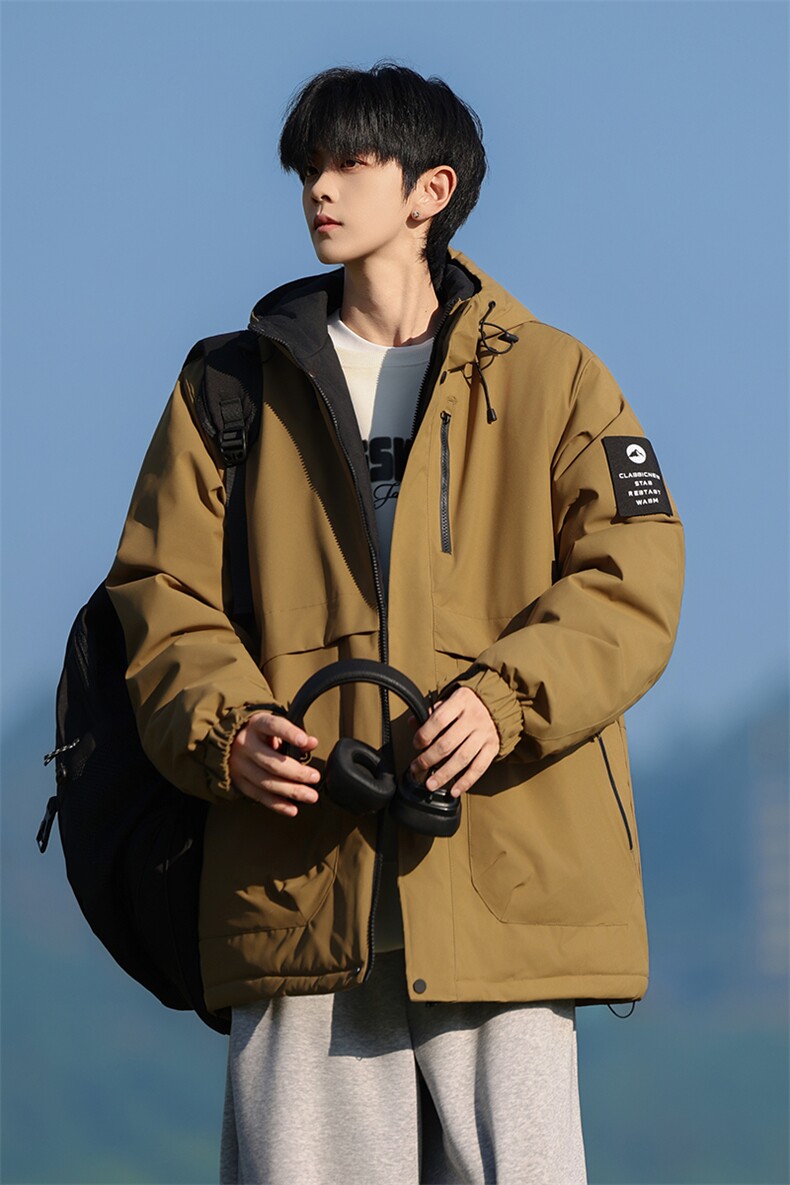 M9566-P85冬季加厚户外冲锋衣连帽棉服石墨烯棉衣,男装夹克,星座109