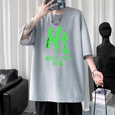 华夫格t恤男短袖男大码五分袖HT73418-P22，男装T恤，电商A040