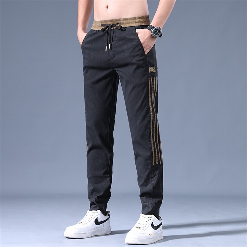 K66B-P42主推夏季休闲青少年宽松潮冰丝莱赛尔天丝运动九分裤子,男装休闲裤,星座224-3