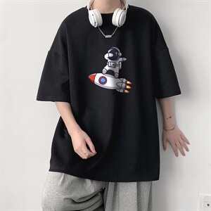 DX17158-P20 纯棉短袖t恤男大码半袖打底衫宽松体恤衫 大皂风图片