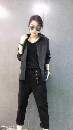 春装新款小反领衬衣，女装，蓝帕