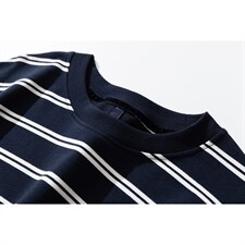 可二开高品质条纹立体白底大码M-5XL卫衣97%棉3%氨纶77943P50控78，男装卫衣，星座227-7