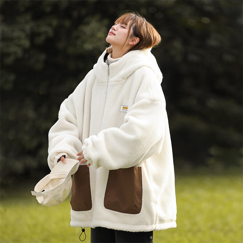 ！羊羔毛l两面穿棉衣宽松防风加厚棉袄男女815A-MY2950-p95,男装棉衣,星座815A