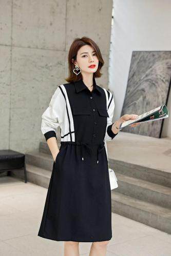 【现货】金典气质连衣裙，女装连衣裙，麦丝尚