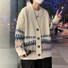 男秋冬季新款潮韩版百搭情侣毛衣针织衫开衫外套M170P53，男装针织衫/毛衣，星座1116-2