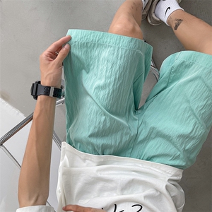 13夏季新款冰丝透气薄款短裤情侣裤五分裤XZ211-1-K2432-P25图片