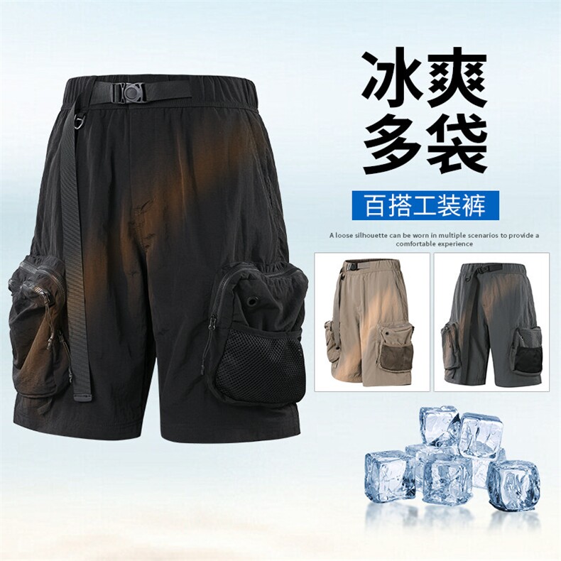 得物立体硬壳重工机能工装短裤五分裤 A436-K528-特P4568图片